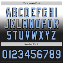 Load image into Gallery viewer, Custom White Light Blue-Black Authentic Fade Fashion Baseball Jersey