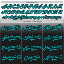 Laden Sie das Bild in den Galerie-Viewer, Custom White Teal-Black Authentic Fade Fashion Baseball Jersey