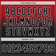 Laden Sie das Bild in den Galerie-Viewer, Custom Red Black-White Authentic Fade Fashion Baseball Jersey