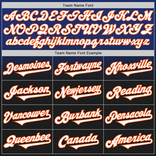 Laden Sie das Bild in den Galerie-Viewer, Custom Royal Black-Orange Authentic Fade Fashion Baseball Jersey