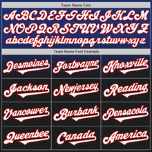 Laden Sie das Bild in den Galerie-Viewer, Custom Royal Black-Red Authentic Fade Fashion Baseball Jersey