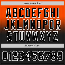Laden Sie das Bild in den Galerie-Viewer, Custom Orange Black-White Authentic Fade Fashion Baseball Jersey