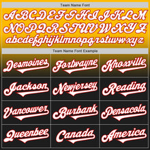 Laden Sie das Bild in den Galerie-Viewer, Custom Gold Black-Red Authentic Fade Fashion Baseball Jersey