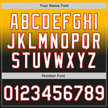 Laden Sie das Bild in den Galerie-Viewer, Custom Gold Black-Red Authentic Fade Fashion Baseball Jersey