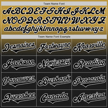 Laden Sie das Bild in den Galerie-Viewer, Custom Old Gold Black-White Authentic Fade Fashion Baseball Jersey