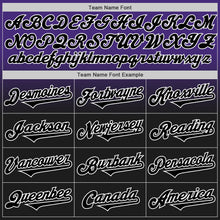 Laden Sie das Bild in den Galerie-Viewer, Custom Purple Black-White Authentic Fade Fashion Baseball Jersey