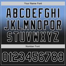 Laden Sie das Bild in den Galerie-Viewer, Custom Light Blue Black-White Authentic Fade Fashion Baseball Jersey