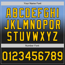 Laden Sie das Bild in den Galerie-Viewer, Custom Light Blue Yellow-Black Authentic Fade Fashion Baseball Jersey