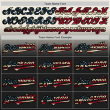 Laden Sie das Bild in den Galerie-Viewer, Custom Cream Vintage USA Flag-Black Authentic Fade Fashion Baseball Jersey