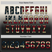 Laden Sie das Bild in den Galerie-Viewer, Custom Cream Vintage USA Flag-Black Authentic Fade Fashion Baseball Jersey