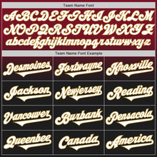 Laden Sie das Bild in den Galerie-Viewer, Custom Crimson Black-Old Gold Authentic Fade Fashion Baseball Jersey