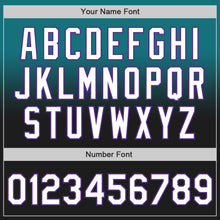 Laden Sie das Bild in den Galerie-Viewer, Custom Teal Black-Purple Authentic Fade Fashion Baseball Jersey