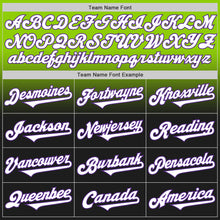 Laden Sie das Bild in den Galerie-Viewer, Custom Neon Green Black-Purple Authentic Fade Fashion Baseball Jersey