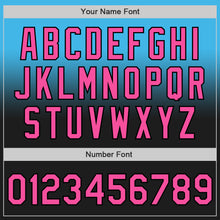 Laden Sie das Bild in den Galerie-Viewer, Custom Sky Blue Pink-Black Authentic Fade Fashion Baseball Jersey