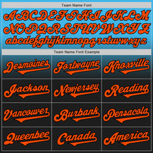 Laden Sie das Bild in den Galerie-Viewer, Custom Sky Blue Orange-Black Authentic Fade Fashion Baseball Jersey