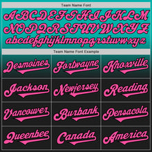 Laden Sie das Bild in den Galerie-Viewer, Custom Aqua Pink-Black Authentic Fade Fashion Baseball Jersey