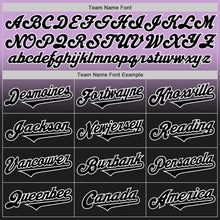 Load image into Gallery viewer, Custom Light Purple Black-White Authentic Fade Fashion Baseball Jersey
