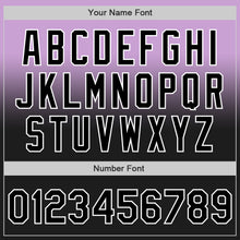 Load image into Gallery viewer, Custom Light Purple Black-White Authentic Fade Fashion Baseball Jersey