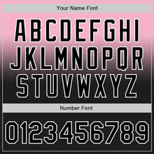 Load image into Gallery viewer, Custom Light Pink Black-White Authentic Fade Fashion Baseball Jersey