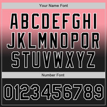 Laden Sie das Bild in den Galerie-Viewer, Custom Medium Pink Black-White Authentic Fade Fashion Baseball Jersey