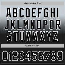 Laden Sie das Bild in den Galerie-Viewer, Custom Silver Black-White Authentic Fade Fashion Baseball Jersey