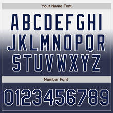 Laden Sie das Bild in den Galerie-Viewer, Custom White Navy Authentic Fade Fashion Baseball Jersey