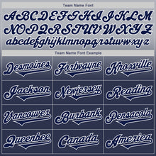 Laden Sie das Bild in den Galerie-Viewer, Custom Gray Navy-White Authentic Fade Fashion Baseball Jersey