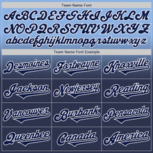 Laden Sie das Bild in den Galerie-Viewer, Custom Light Blue Navy-White Authentic Fade Fashion Baseball Jersey