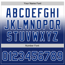 Charger l'image dans la galerie, Custom White Royal Authentic Fade Fashion Baseball Jersey