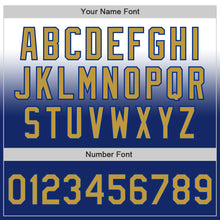 Charger l'image dans la galerie, Custom White Old Gold-Royal Authentic Fade Fashion Baseball Jersey