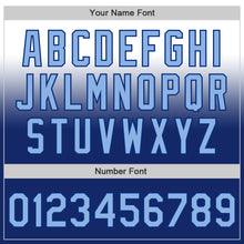 Charger l'image dans la galerie, Custom White Light Blue-Royal Authentic Fade Fashion Baseball Jersey