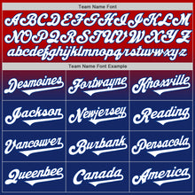 Charger l'image dans la galerie, Custom Red White-Royal Authentic Fade Fashion Baseball Jersey