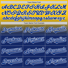 Charger l'image dans la galerie, Custom Yellow Royal-White Authentic Fade Fashion Baseball Jersey