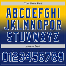 Charger l'image dans la galerie, Custom Yellow Royal-White Authentic Fade Fashion Baseball Jersey