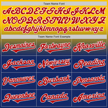 Charger l'image dans la galerie, Custom Yellow Red Royal-White Authentic Fade Fashion Baseball Jersey