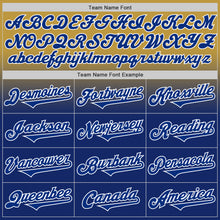 Charger l'image dans la galerie, Custom Old Gold Royal-White Authentic Fade Fashion Baseball Jersey