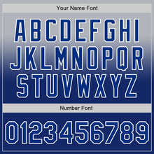 Charger l'image dans la galerie, Custom Gray Royal-White Authentic Fade Fashion Baseball Jersey