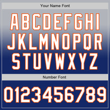 Charger l'image dans la galerie, Custom Gray White Royal-Orange Authentic Fade Fashion Baseball Jersey