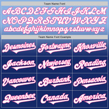 Charger l'image dans la galerie, Custom Light Blue White Royal-Pink Authentic Fade Fashion Baseball Jersey