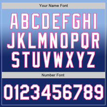 Charger l'image dans la galerie, Custom Light Blue White Royal-Pink Authentic Fade Fashion Baseball Jersey