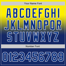 Charger l'image dans la galerie, Custom Light Yellow Royal-White Authentic Fade Fashion Baseball Jersey