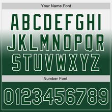 Charger l'image dans la galerie, Custom White Green Authentic Fade Fashion Baseball Jersey