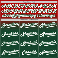 Charger l'image dans la galerie, Custom Red White-Green Authentic Fade Fashion Baseball Jersey