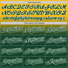 Charger l'image dans la galerie, Custom Gold Green-White Authentic Fade Fashion Baseball Jersey