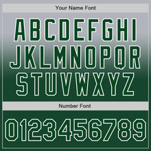 Charger l'image dans la galerie, Custom Gray Green-White Authentic Fade Fashion Baseball Jersey