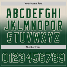 Charger l'image dans la galerie, Custom Cream Green Authentic Fade Fashion Baseball Jersey