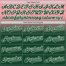 Charger l'image dans la galerie, Custom Medium Pink Green-White Authentic Fade Fashion Baseball Jersey