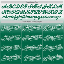 Charger l'image dans la galerie, Custom White Kelly Green Authentic Fade Fashion Baseball Jersey