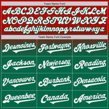 Charger l'image dans la galerie, Custom Red White-Kelly Green Authentic Fade Fashion Baseball Jersey