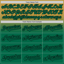Charger l'image dans la galerie, Custom Old Gold Kelly Green-Black Authentic Fade Fashion Baseball Jersey
